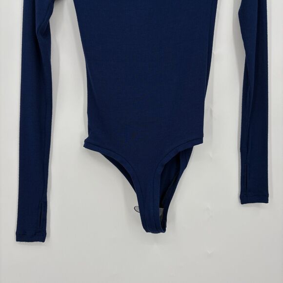 NWT ALIX NYC Hester Bodysuit Asymmetric, Sz XS, Marine Blue Luxury Modern Sexy - Picture 8 of 12